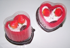 Toallitas en forma pastel corazon con detalle fresasdetalles para invitados cosas43es