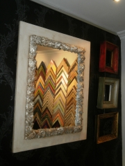 Espejo con marco tallado - kanya enmarcacin