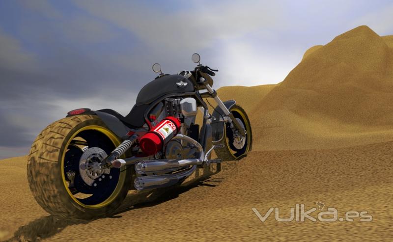Diseo 3D zaragoza. Harley Davidson
