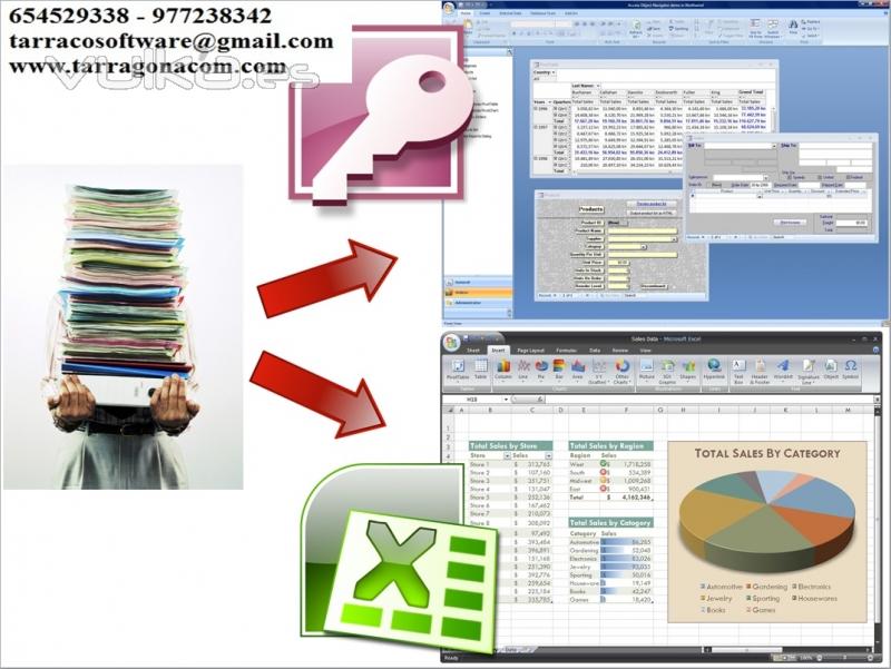 Confeccin y mantenimiento de bases de datos y hojas de clculo