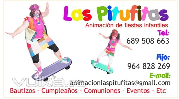 Las pitufitas, animacion de fiestas infantiles