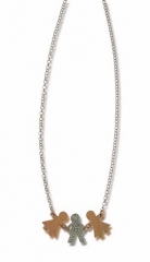 Aquaforte vicenza collezione giuliettaromeo collana q1214562 argento rodiato e placcato rose con pie