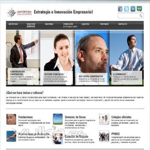 Pgina web Antrtida Soluciones