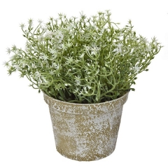 Plantas artificiales con flores. planta artificial flor nebulosa mini crema 15 en lallimona.com