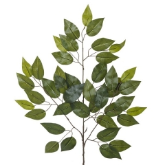 Plantas artificiales. rama artificial hojas ficus verdes en lallimona.com
