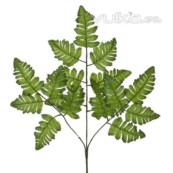 Plantas artificiales. Rama artificial hojas helecho verde claro en lallimona.com