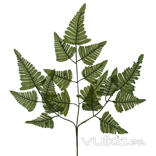 Plantas artificiales. Rama artificial hojas helecho verde oscuro en lallimona.com
