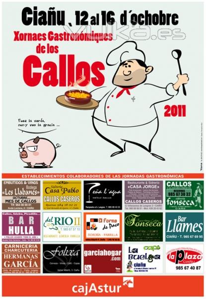 Cartel diseado para las Jornadas Gastronmicas de los Callos en Ciau