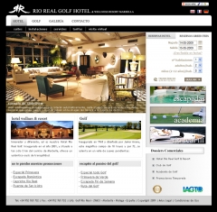 Diseo web rio real golf hotel - marbella