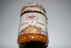 Estofado de lentejas, receta tradicional.