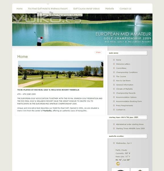 Diseño Web Mid Amateur Championship