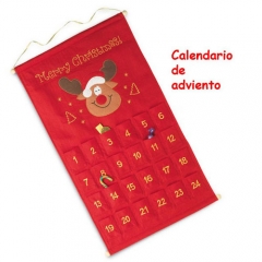 Calendario de adviento (infantil) cada dia tiene una bolsita para un regalo ref  mbznv22