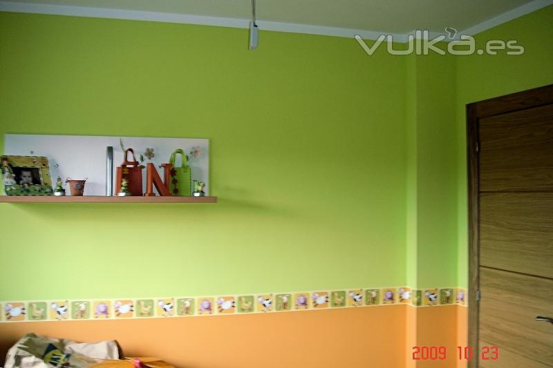 PINTURA EN DORMITORIO INFANTIL