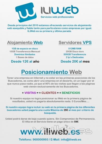 Alojamiento Web - Servidores VPS - Posicionamiento Web