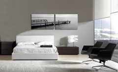Cuadro exclusivo en diptico blanco y negro en http://wwwescuadroses