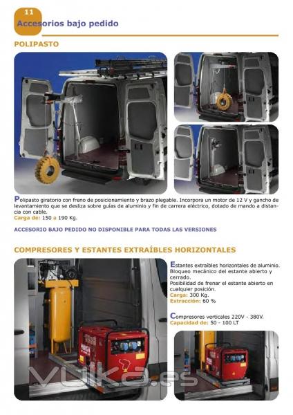 EQUIPAMIENTO DE FURGONETAS