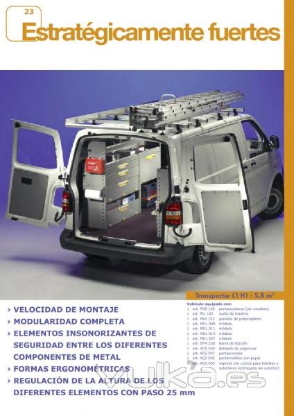 EQUIPAMIENTO DE FURGONETAS