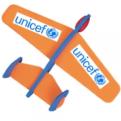Avioneta montable ( se entrega desarmada) fabricado en espuma eva juego infantil ref prannj1