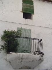 Un balcón con encanto en Aliseda.