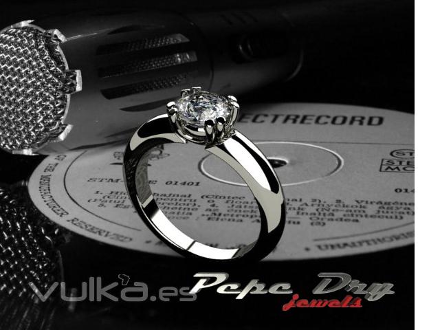 anillo compromiso diamante