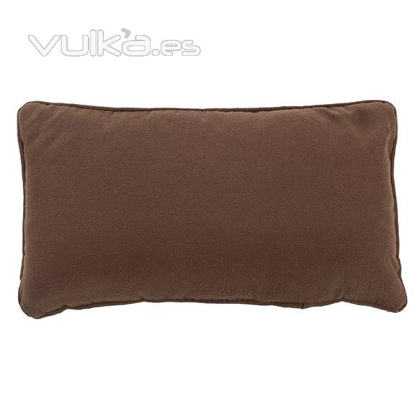 Hogar textil. Cojin living chocolate rectangular 25x45 en lallimona.com