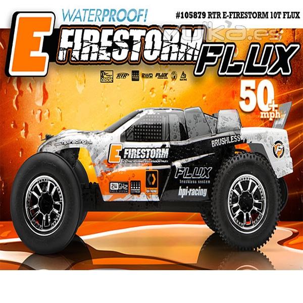 Coche HPI E-FIRESTORM 10T FLUX Truck (RTR 2.4GHz) rc electrico