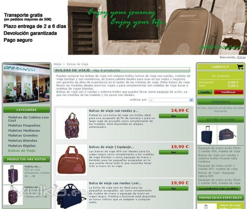 Bolsas de viaje - Maletas Greenwich Comercio On-Line