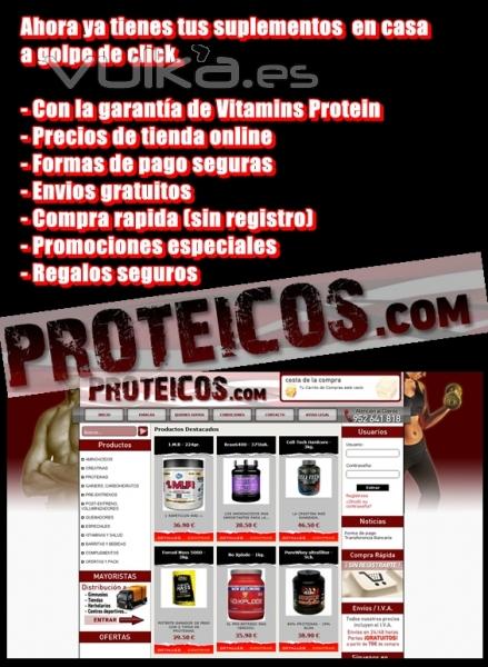 Proteicos tu tienda de nutricion deportiva y suplementos para deportistas