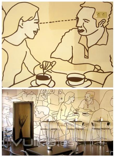 Mural - Cafe Vicale -  www.sbimbo.es