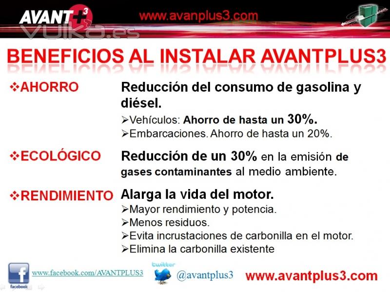 Beneficios de AVANTPLUS3 en el ahorro de combustible