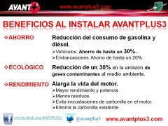 Beneficios de avantplus3 en el ahorro de combustible