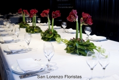 Flores en restaurantes , banquetes , floristeria san lorenzo