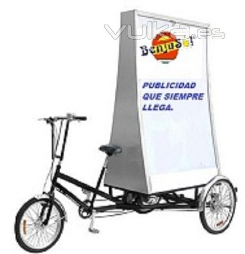 Publicidad en triciclos en Sevilla