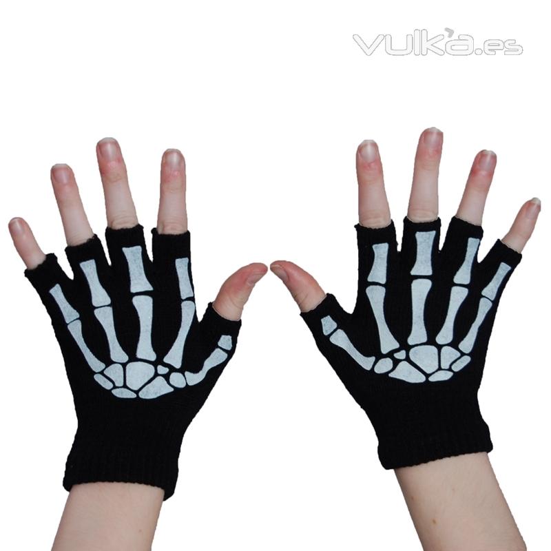 simpticos guantes de esqueleto