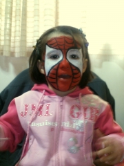 pintacara spiderman