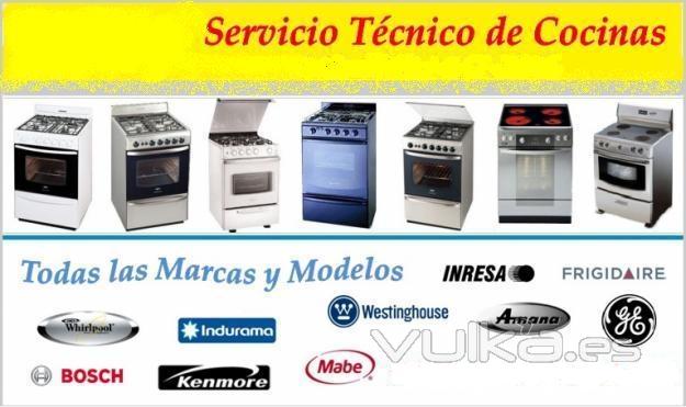 Arreglos de todas las marcas de cocinas