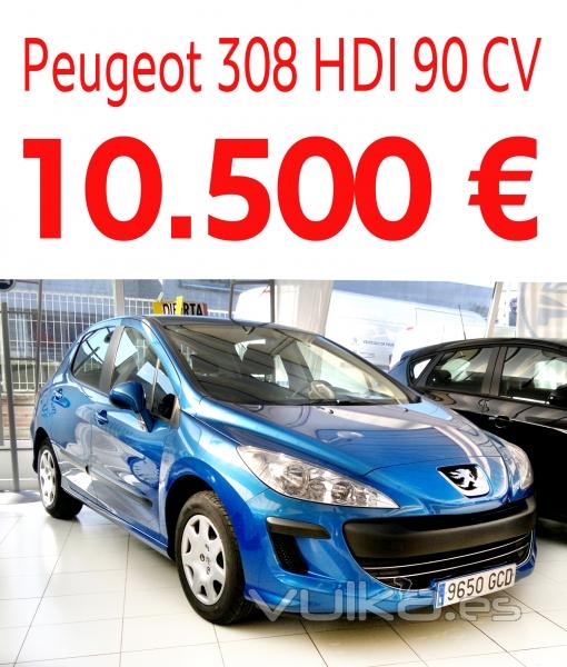 Peugeot 308 HDI 90 CV ao 2008 49.000 Km, Muy cuidado con Climatizador Parabrisas acstico etc