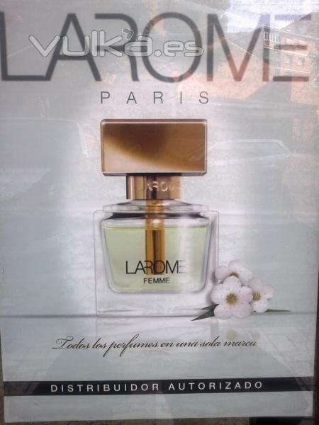 DISTRIBUIDOR OFICIAL DE PERFUMES L^AROME (PRIMERAS MARCAS  PACORABANNE, DIESEL ,CAROLINA HERRERA,ETC