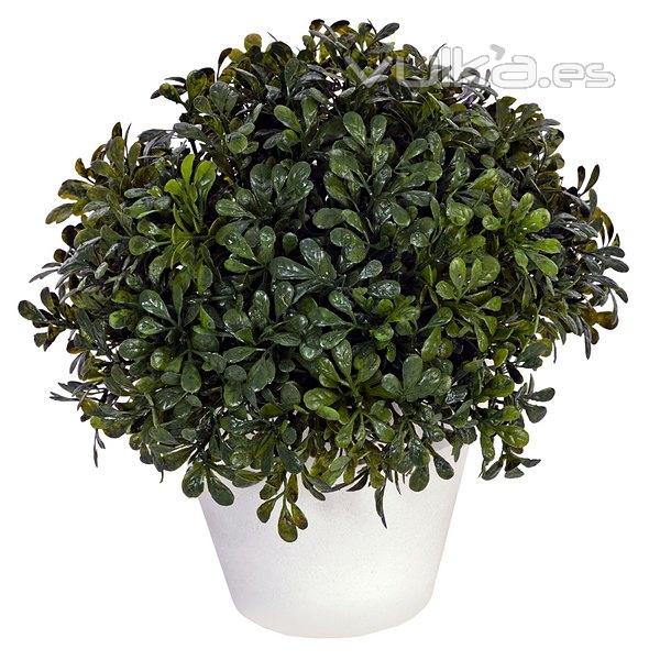 Plantas artificiales. Planta artificial bola boxwood maceta 22 en lallimona.com