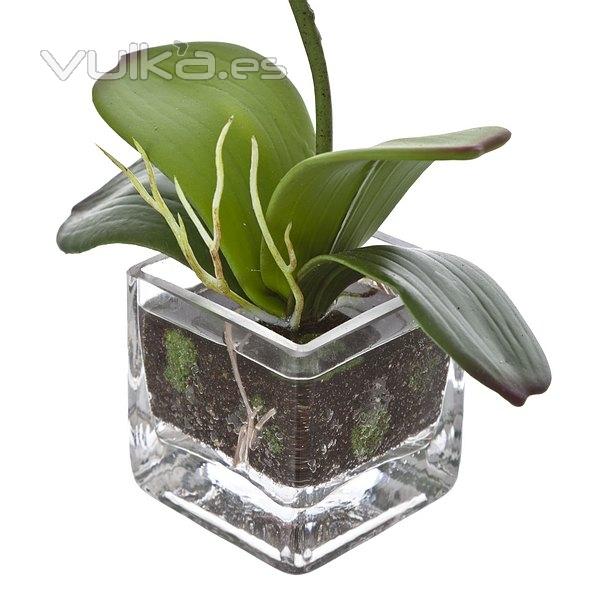 Plantas artificiales con flores. Planta artificial flores orquidea maceta 30 en lallimona.com (2)