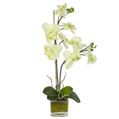 Plantas artificiales con flores. planta artificial flores orquidea maceta 50 en lallimona.com
