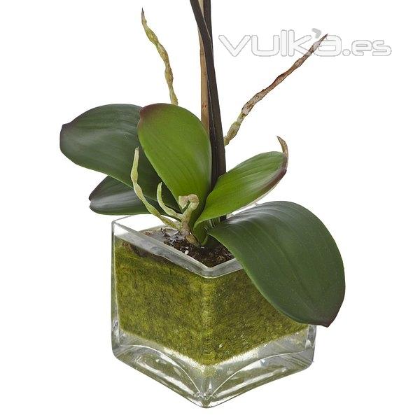 Plantas artificiales con flores. Planta artificial flores orquidea maceta 50 en lallimona.com (2)