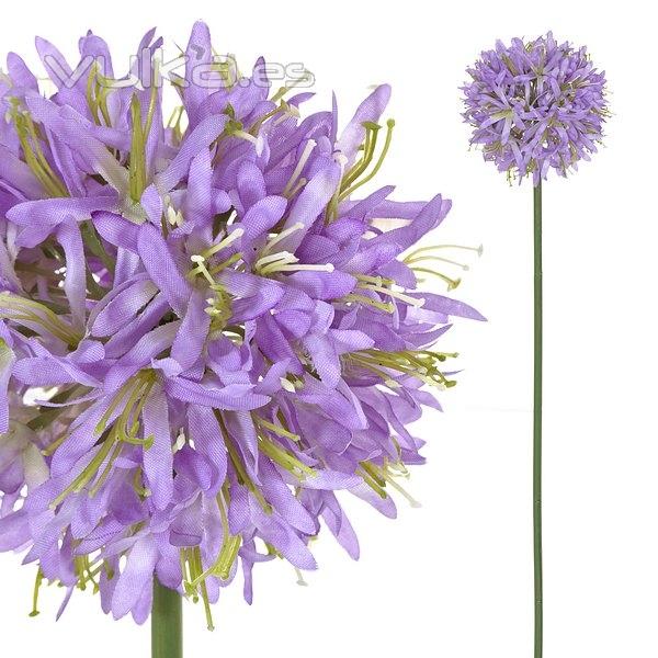 Flores artificiales. Flor artificial allium lavanda lila 60 en lallimona.com (1)