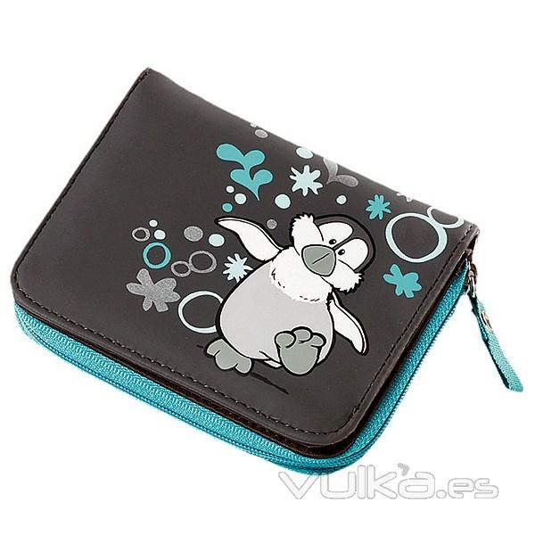 Nici pingino gris monedero 12 en lallimona.com