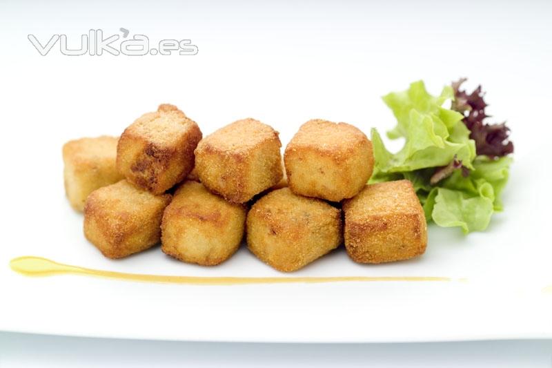 Croquetas caseras: Jamn ibrico , queso gorgonzola o setas