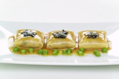 Raviolis de perdiz y trufa