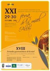 Xxi feria de la miel de aller · xviii jornadas gastronomicas de la miel