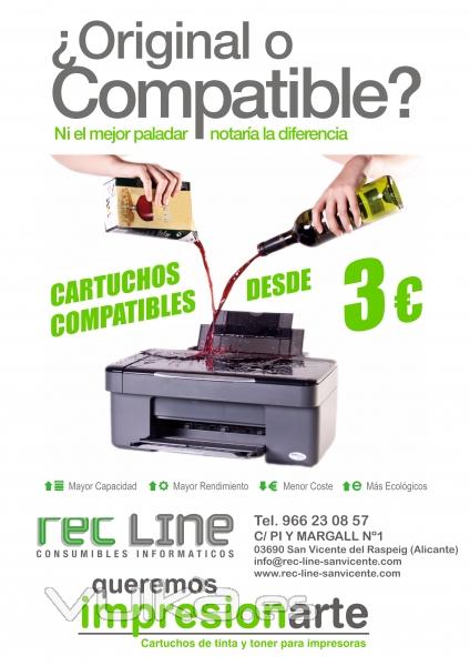 Original o COMPATIBLE?. Cartuchos de tinta y toner al mejor precio