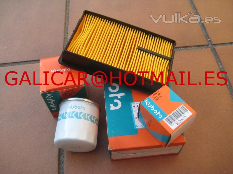 FILTROS MOTOR KUBOTA