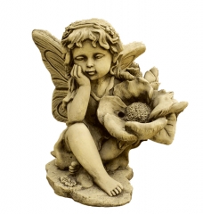Figuras de jardin nina nenufar 35x40cm 65eur